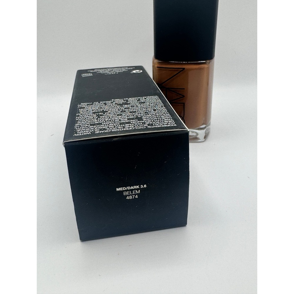 NARS Sheer Glow Foundation Medium/Dark 3.6 NEW - Picture 2 of 2